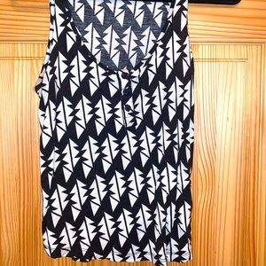 Patterned cotton tank